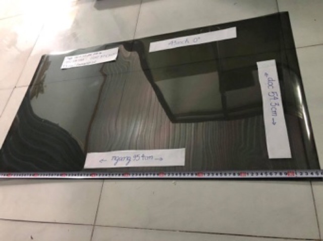 Phim phân cực 43 in để dán cho màn hình LCD, tivi, hmi,laptop, ĐT,  tặng dao,khăn lau,hướng dẫn dán