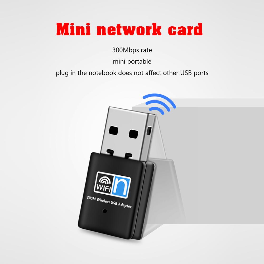 Bộ chuyển đổi wifi USB 300Mbps USB2.0 anten wifi ethernet wifi dongle 802.11 n / g / b wifi LAN Adapter