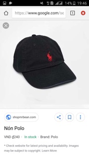 Nón nam polo ralph lauren