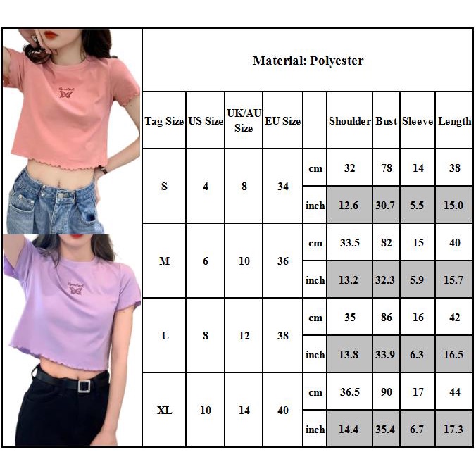 Áo thun nữ ngắn tay cổ tròn màu sắc đơn giản