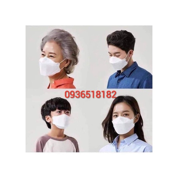 [Combo 50 cái] Khẩu trang y tế 4D mask KF94 cao cấp công nghệ Hàn Quốc - sét 50 cái