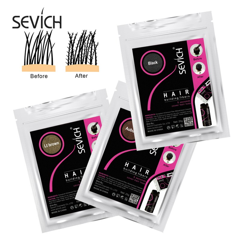 SEVICH Hair Fiber Refill 50g used to Cover Hair Loss