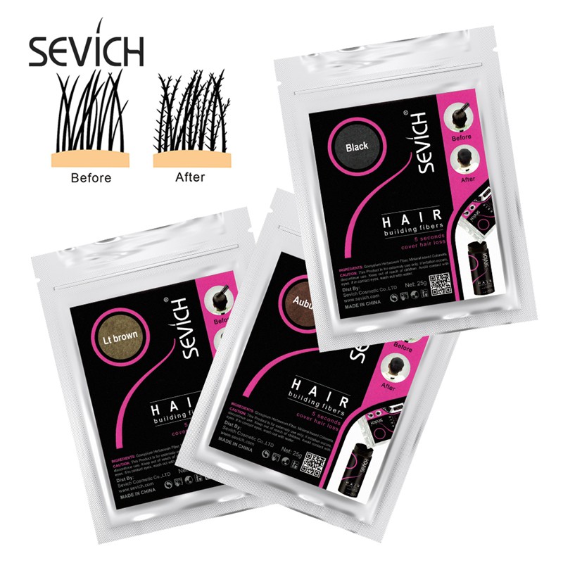 Bột phủ dày tóc hói tóc thưa SEVICH Hair 25g