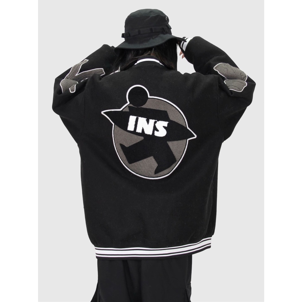 Áo khoác bóng chày dáng rộng thời trang hàn quốc dành cho nam