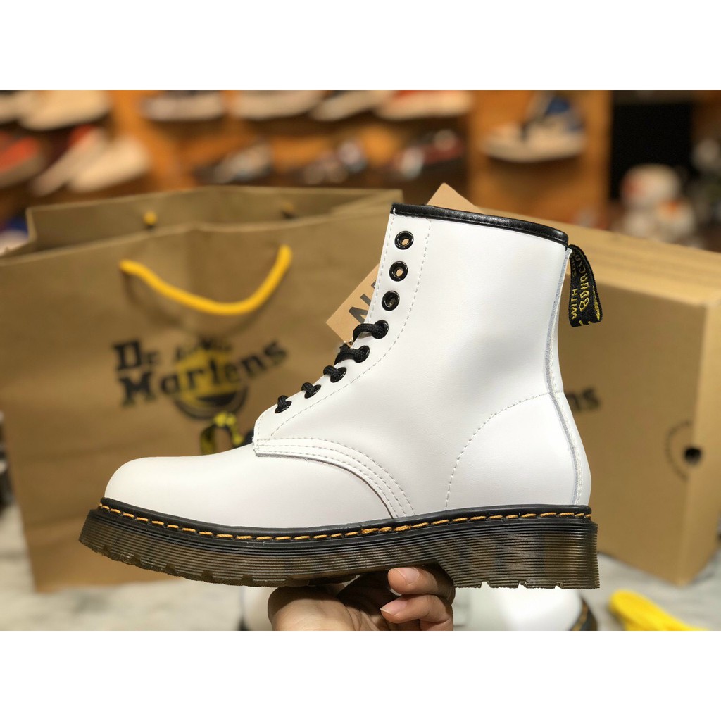 Giầy DR MARTEN trắng nữ 11 CAO CẤP [FREESHIP + BOX]