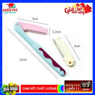 [GIẢM GIÁ] dao cạo lông mày, mặt , vùng lông nách, bikini lưỡi kim loại an toàn