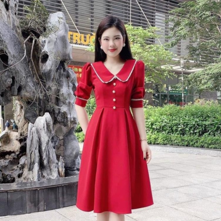 Đầm Xòe Tay Lỡ  Phù Hợp Đi Dự Tiệc Dạo Phố Thời Trang Nữ stclothing