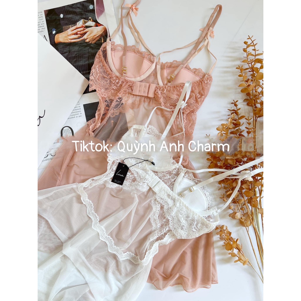 Váy ngủ sexy xuyên thấu quyến rũ tặng kèm chip - SP035 new