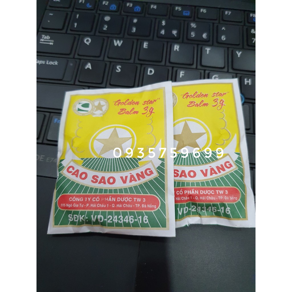 Cao Sao Vàng  VIỆT NAM [GOLDEN STAR BALM]  Dược TW3 3gr