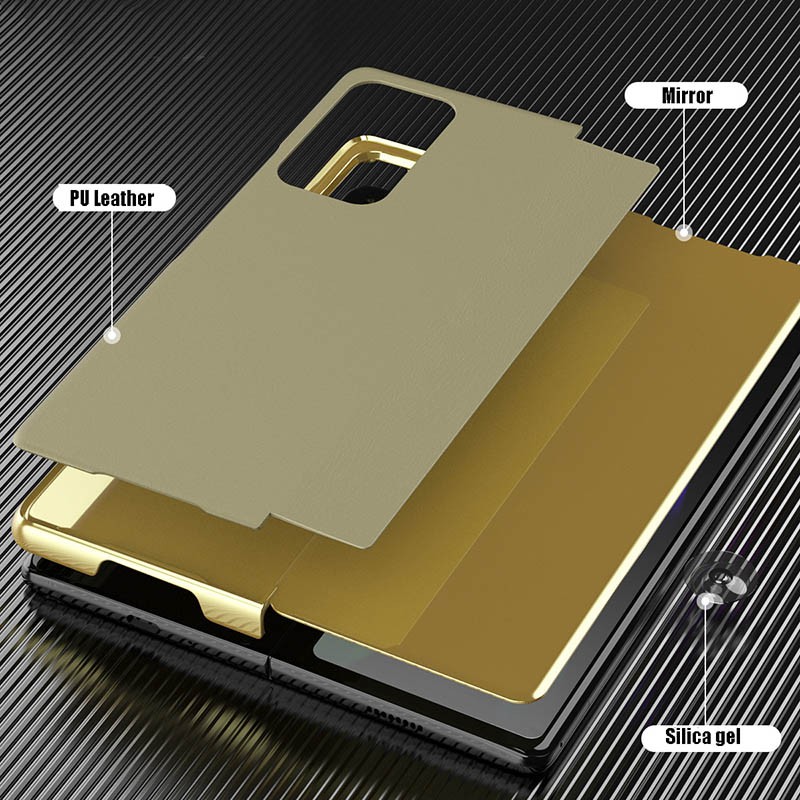 Bao nắp gương gập trong suốt thông minh cho Samsung Galaxy Z Fold 2 5G Fold2 W21 5G