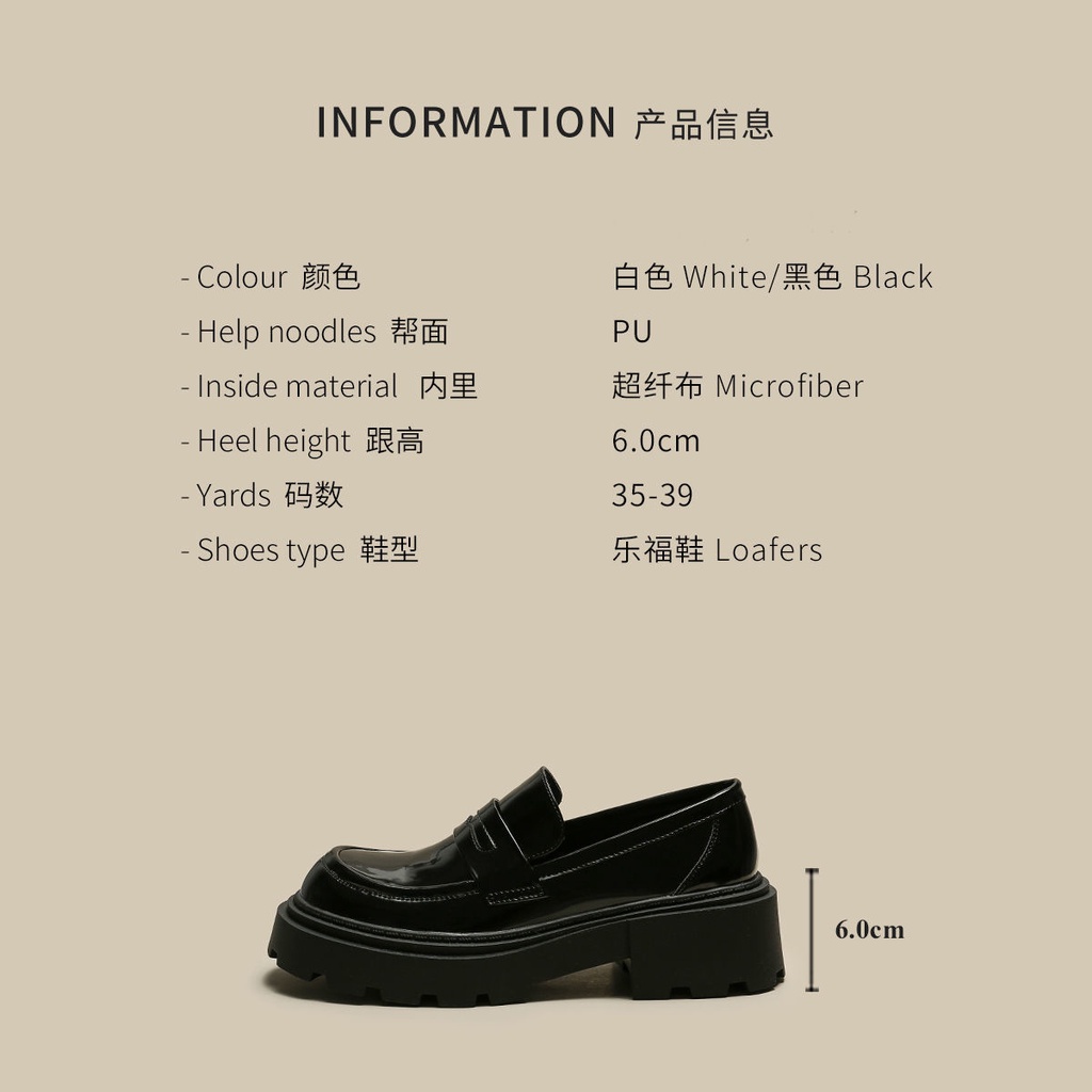 Giày Da Đế Dày Phong Cách Anh Quốc Cổ Điển Thời Trang Xuân Thu Mới Cho Nữ