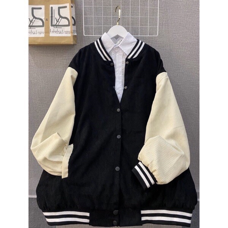 Áo khoác nỉ nhung tăm .