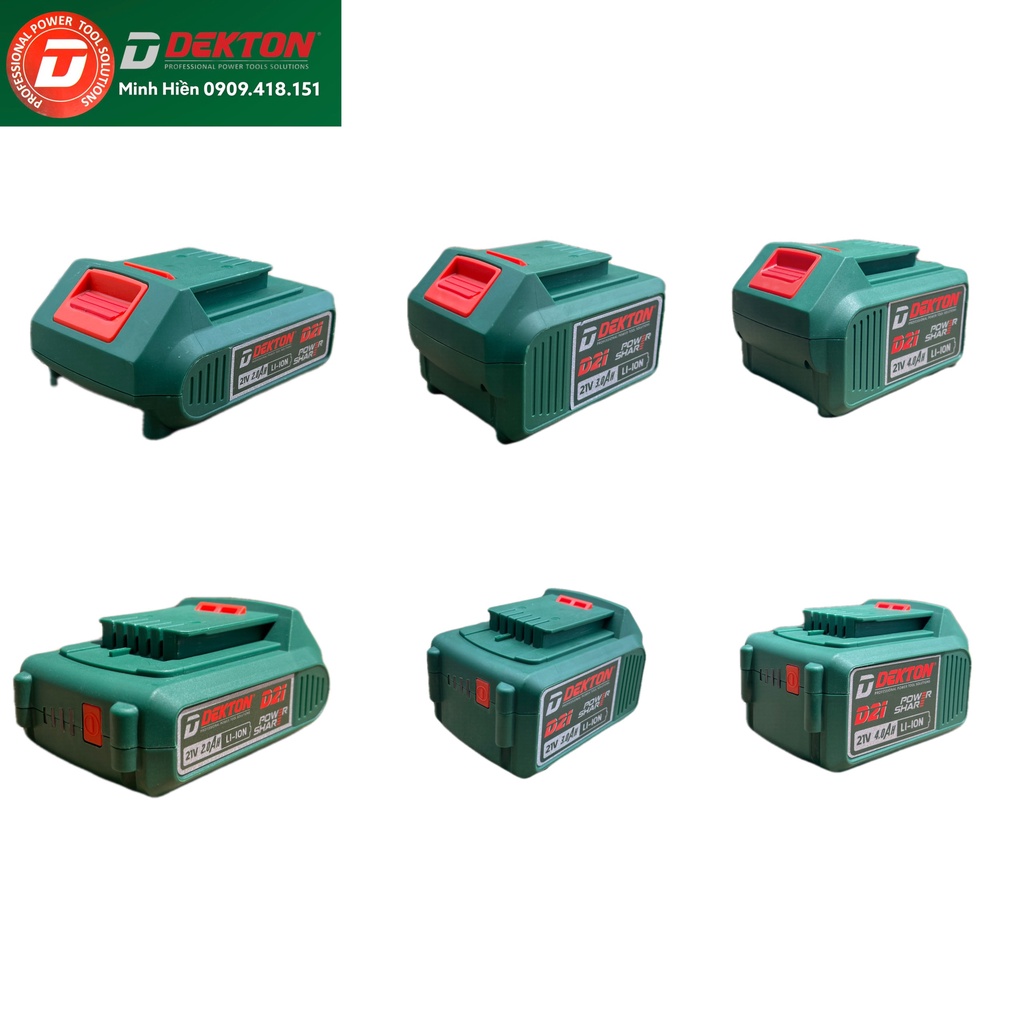 Pin 2A / 3A / 4A /6A - Sạc 2400mAh / 4000mAh / Dùng Cho Hệ Sinh Thái D21 Dekton SHOP BÁN HÀNG CHÍNH HÃNG
