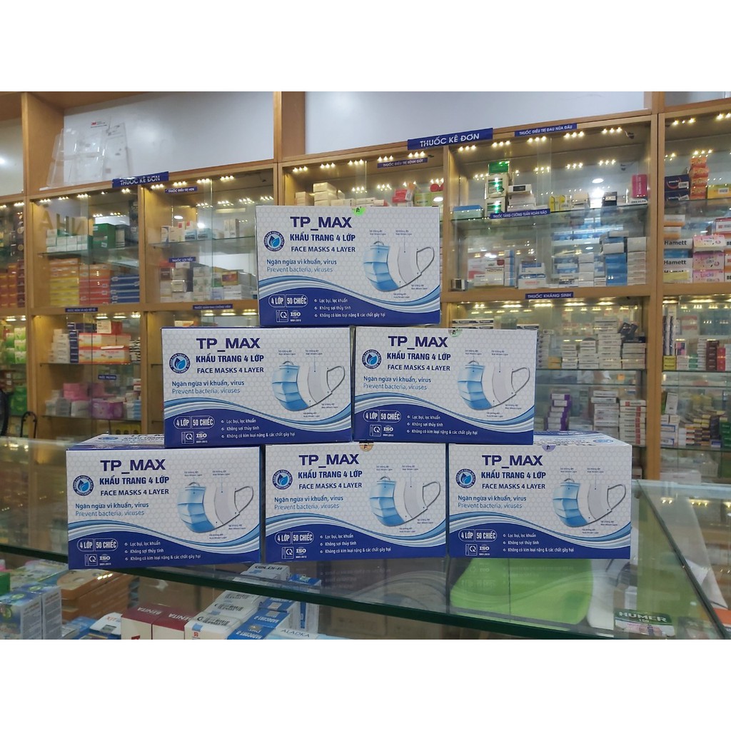 Khẩu trang kháng khuẩn 4 lớp TP MAX
