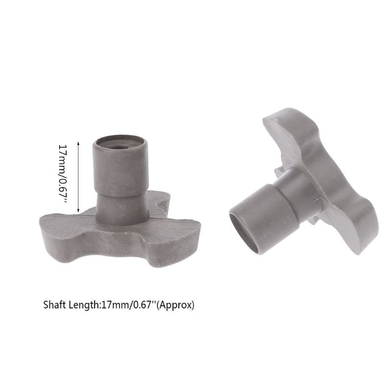 Bộ 2 khớp nối trục xoay dài 17mm bằng nhựa dùng cho lò vi sóng