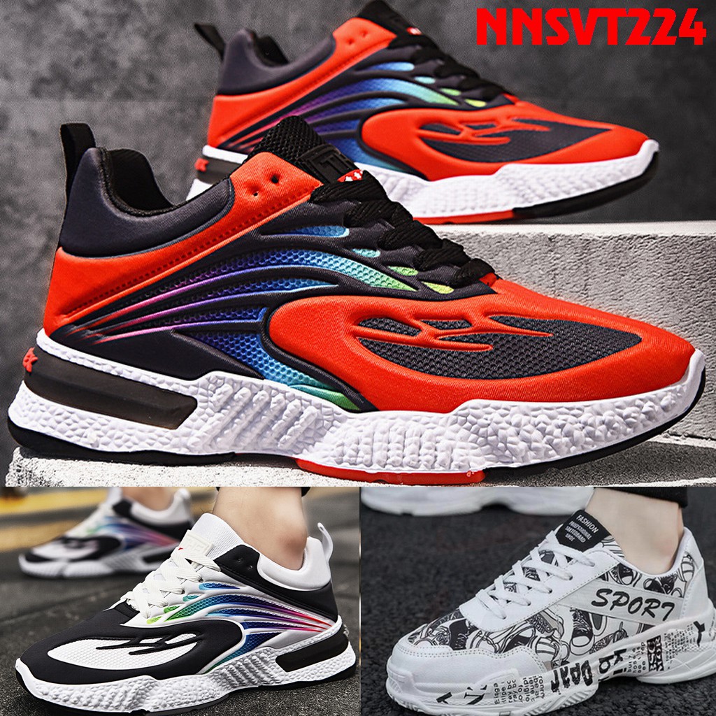 ⚡FREESHIP⚡ Giày Sneaker Nam, Giày Nam Cao Cấp Đế Sóng Phong Cách HQ HOT TREND