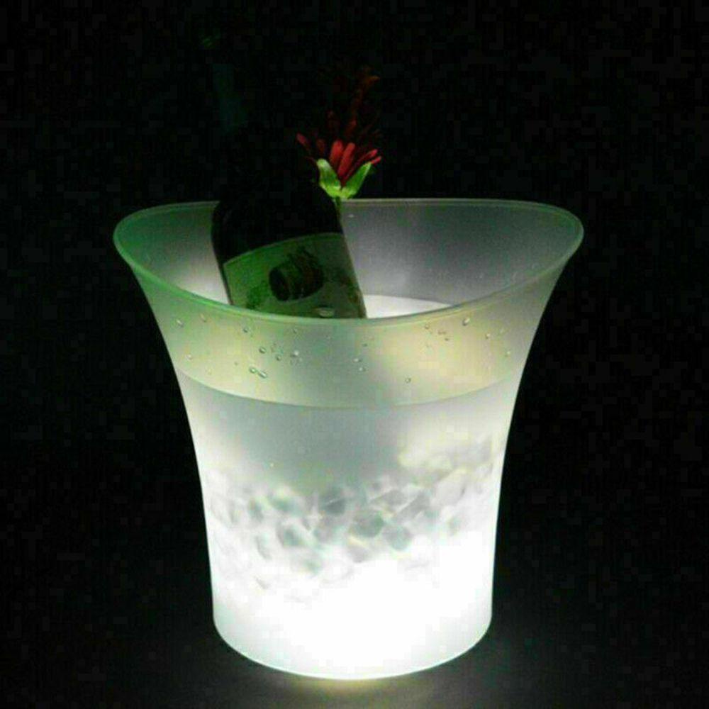 LEISURE Xô Đá Có Đèn LED Phát Sáng Mới, Dung Tích 5L