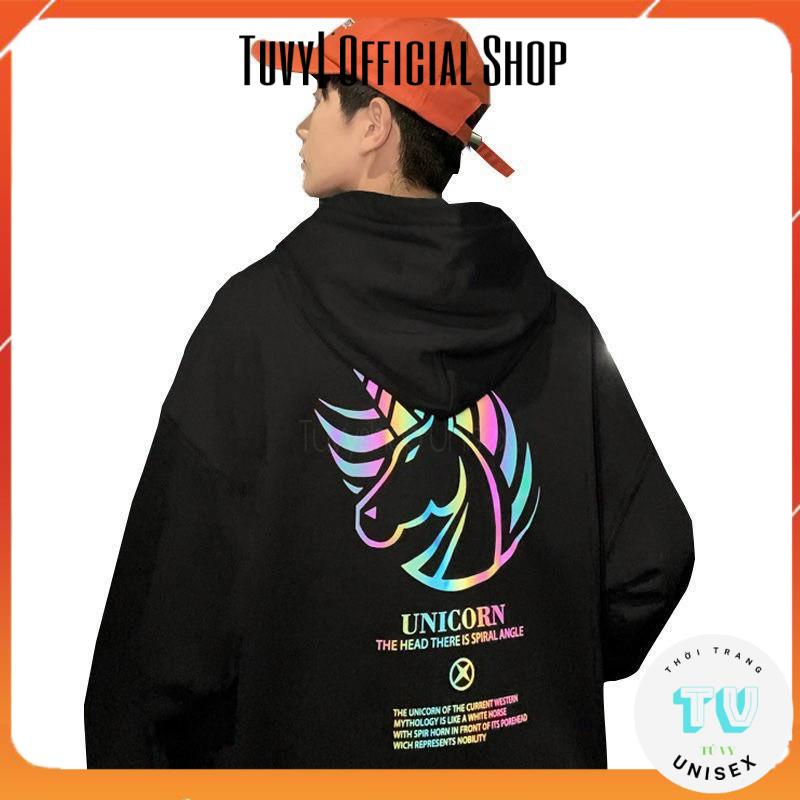 Hoodie nam FREESHIP Áo hoodie nỉ nam nữ form rộng unisex phản quang phát sáng flash unlcoin nhiều màu