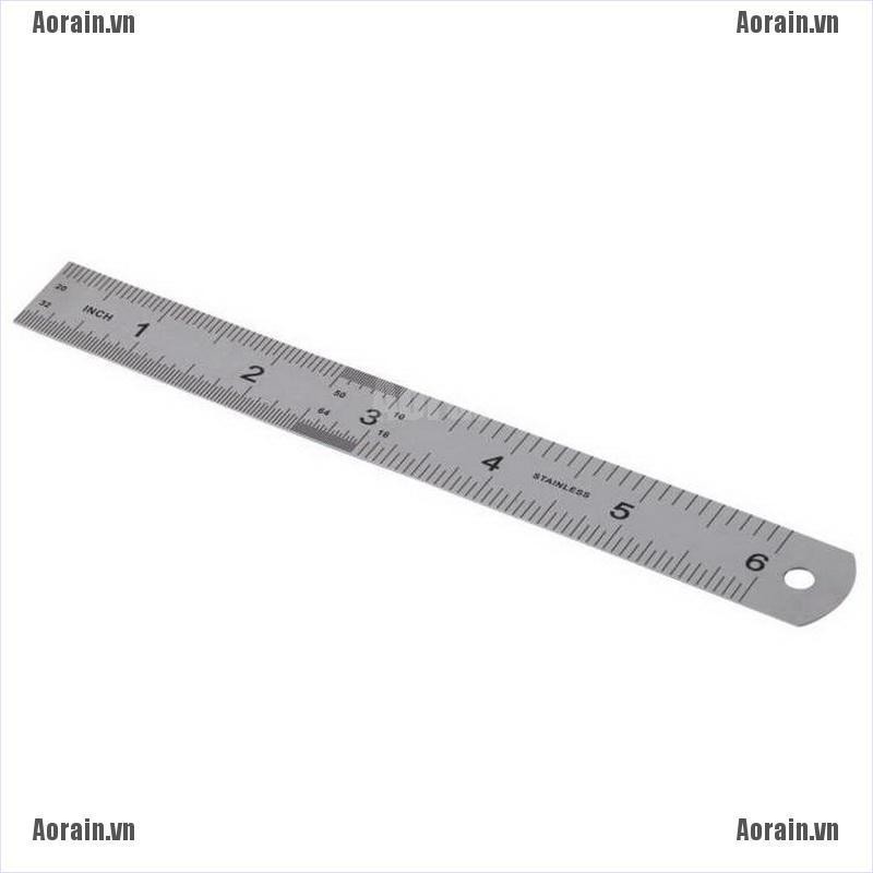 Thước Thẳng Bằng Thép Không Gỉ 6 inch 15cm Chất Lượng Cao