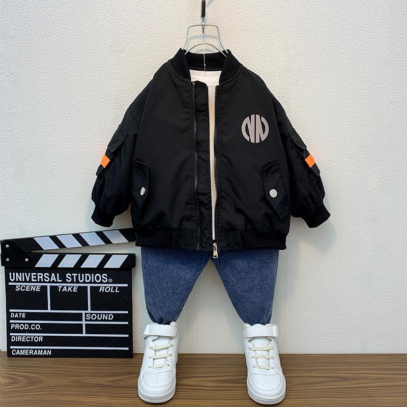 Áo khoác bóng chày phong cách Hàn Quốc mới cho bé trai 2021