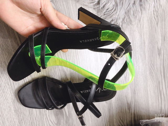 FREESHIP SANDAL NỮ HAI QUAI DA LỲ MỀM GÓT 8P SANG CHẢNH MÃ HH19