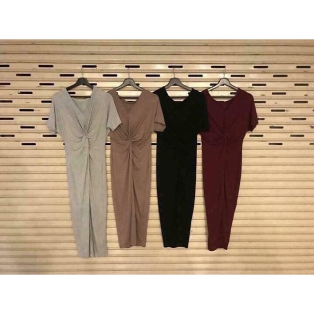 Váy xoắn bụng thun Thái