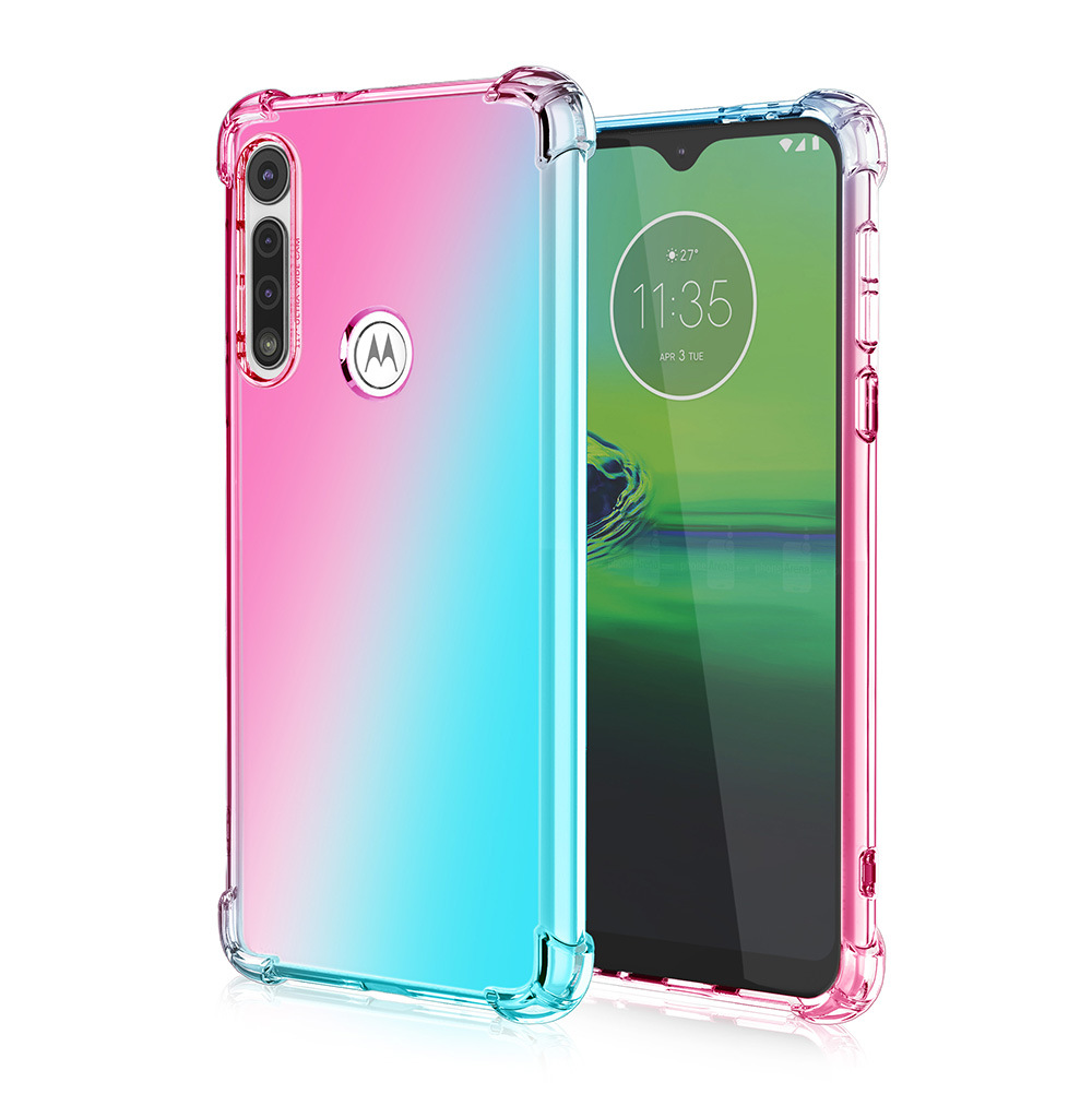 Ốp Lưng Nhựa Tpu Trong Suốt Màu Gradient Cho Motorola Moto E7 Plus E6 Play E6 Plus Moto G 5g Plus Moto E 2020