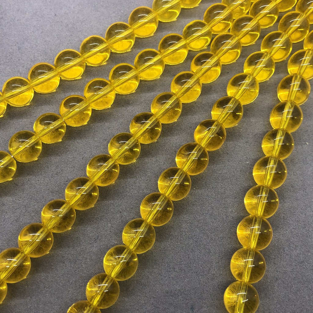 Hạt pha lê thạch anh vàng 4-12mm dành cho tự làm cho trang sức đeo tay thủ công