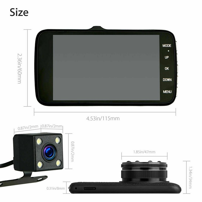 [FREESHIP🚀]Camera Hành trình ô tô ONVIZCAM CX5 FHD 1080P, camera trước sau, Màn hình 4 INCH IPS, GÓC rộng | BigBuy360 - bigbuy360.vn