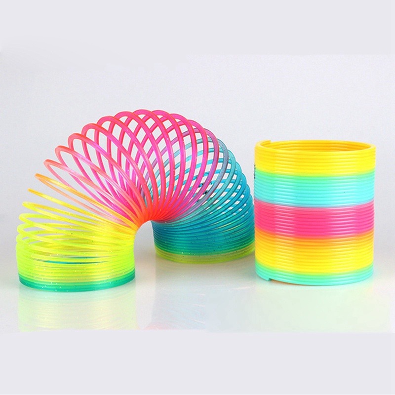 Đồ Chơi Lò Xo Cầu Vồng Ma Thuật 7 Màu (Đường Kính 8cm)