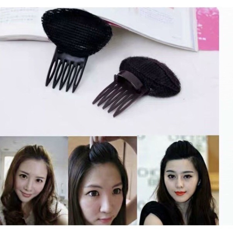 Mái độn Phồng có bấm gài tóc cố định.