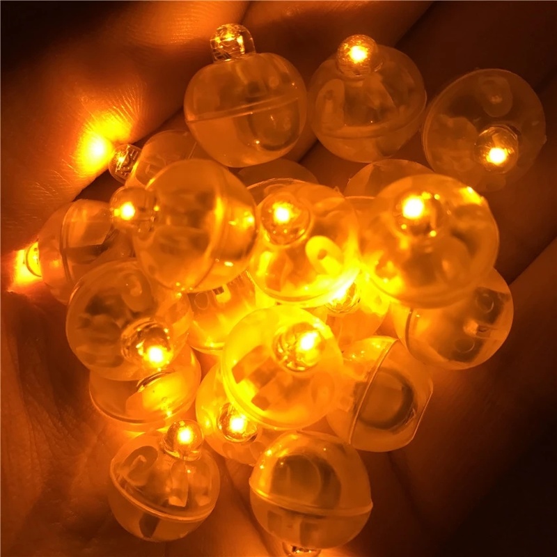 Set 10 Bong Bóng Đèn LED Mini/Đèn Phát Sáng Dùng Để Trang Trí Tiệc Cưới/Sinh Nhật