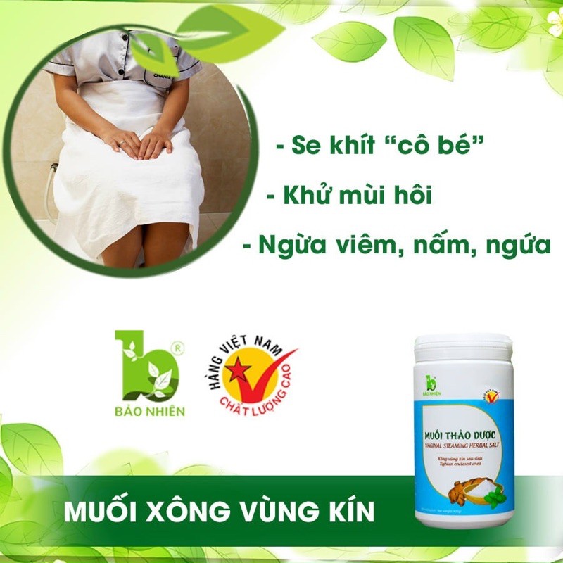 Muối thảo dược xông vùng kín Bảo nhiên 400gr