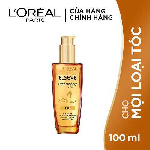 Dầu dưỡng chiết xuất tinh dầu hoa tự nhiên L'Oreal Paris Elseve Extraordinary Oil 100ml