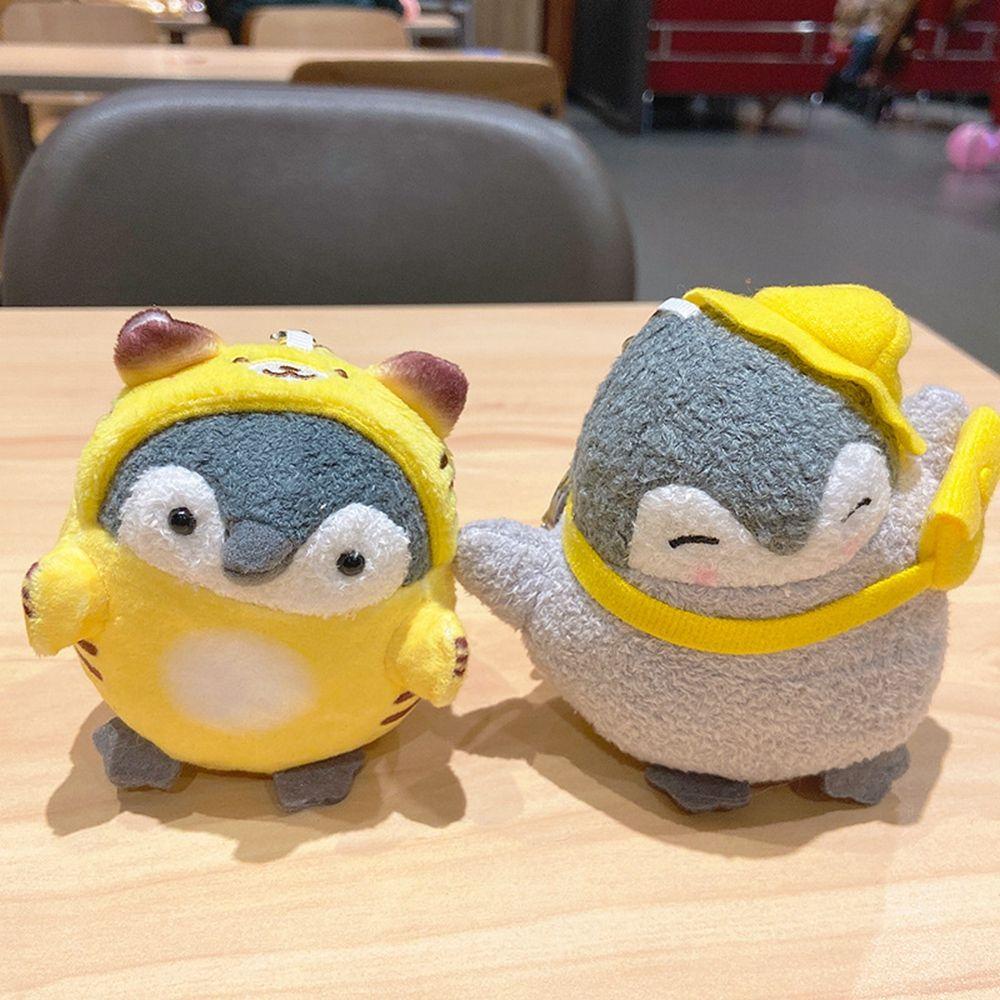 Móc Khóa Hình Chim Cánh Cụt Nhồi Bông Độc Đáo Giá Đỡ