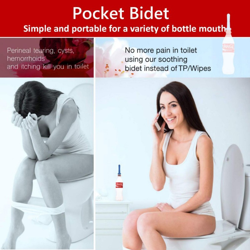 Vòi Xịt Vệ Sinh Toilet Dạng Nhấn Tiện Dụng Khi Đi Du Lịch