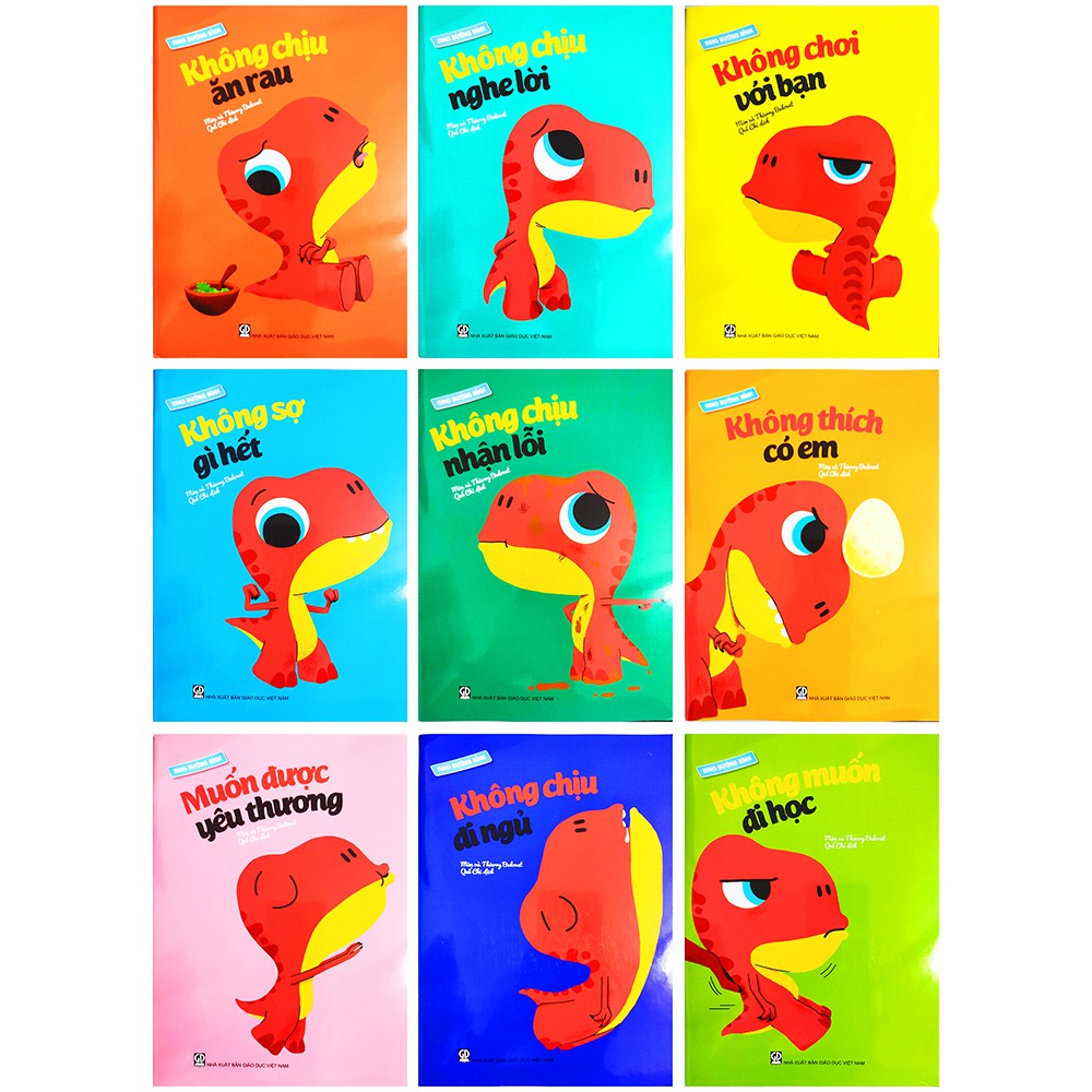 Sách cho bé - Bộ 9 cuốn Dino Bướng Bỉnh ADCBook