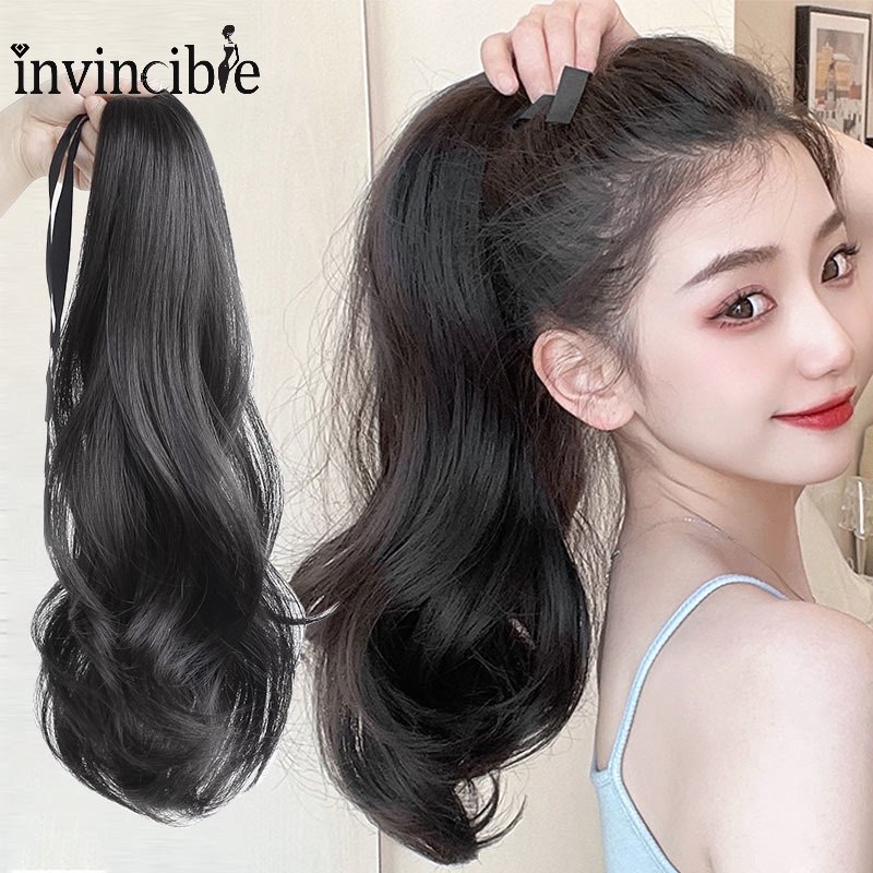 Tóc Đuôi Ngựa Giả Bằng Sợi Tổng Hợp Chịu Nhiệt Tự Nhiên Thời Trang