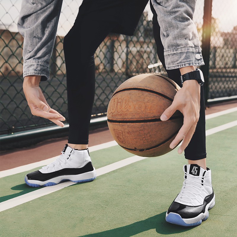 Giày Bóng Rổ Cổ Cao Thời Trang Cho Nam Size 39-46 Nba Aj11