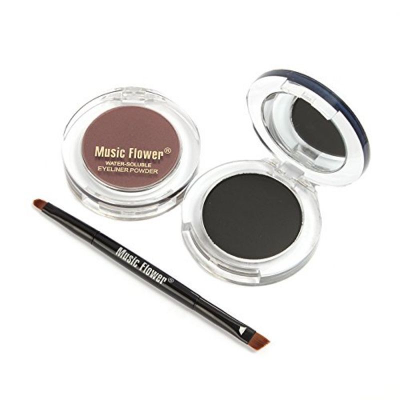 Bộ phấn kẻ mắt mày 2 màu kèm cọ và gương lâu trôi không thấm nước | BigBuy360 - bigbuy360.vn