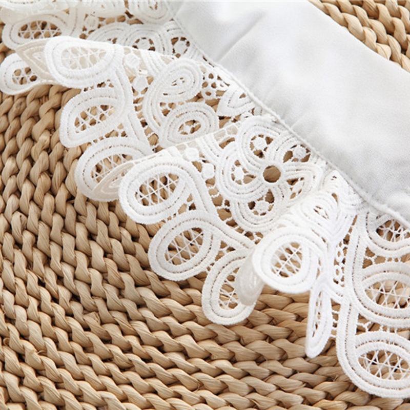 Bộ 2 Cổ Áo Ren Rỗng Lớn Kèm Ống Tay Giả Cho Nữ