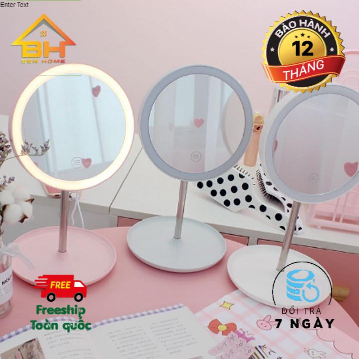 [SIÊU SALE] Gương trang điểm có đèn led cảm ứng 3 chế độ sáng (Giao màu ngẫu nhiên)