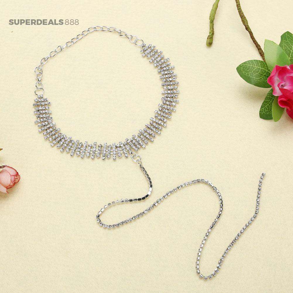 Vòng Cổ Choker Dài Đính Đá Pha Lê & Ngọc Trai Giả 888 15 Kiểu Cho Nữ