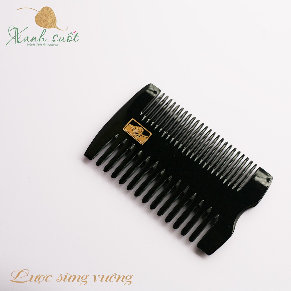 [Vietherb] Lược Sừng- Natural Black Buffalo Horn Comb