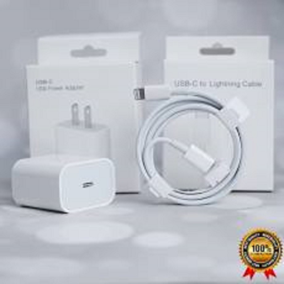 Bộ Củ Sạc Nhanh 20w Cho Iphone 12 11 / 12 pro / 12 pro max / X XS MAX / 8 plus IPad Cáp Sạc Nhanh USB-C To Lightning