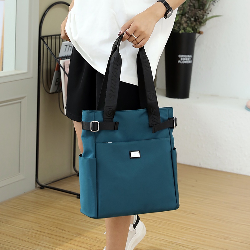 Túi Xách Vải Nylon Sức Chứa Lớn Phong Cách Hàn Quốc Mới Cho Nữ