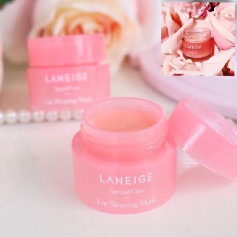 Dưỡng môi hồng 100%-Hàng Auth . Ủ môi laneige Hàn Quốc size mini