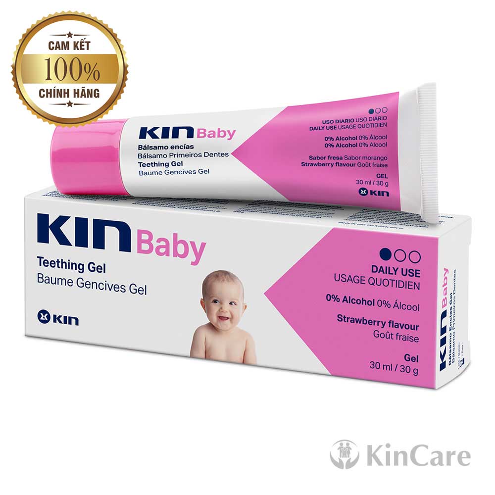 Gel bôi Kin Baby giảm sưng nướu và bệnh tay chân miệng 30ml