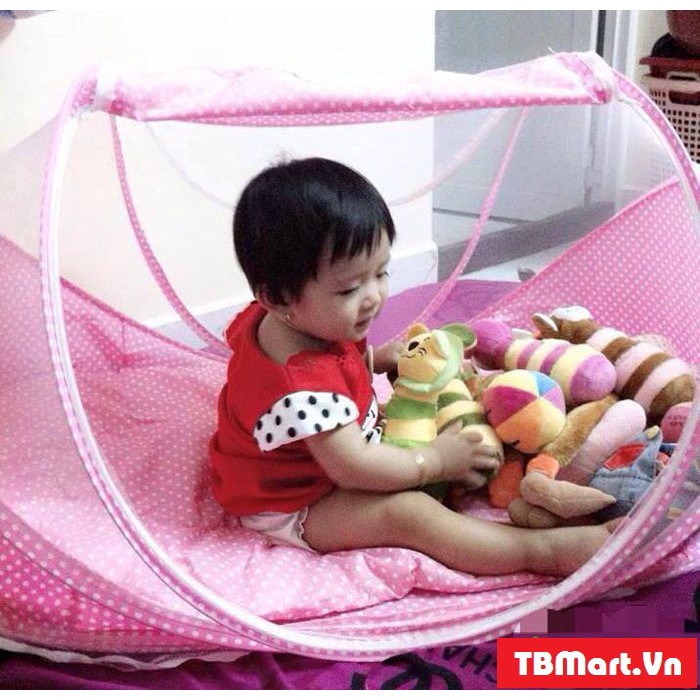 [Mã 267FMCGSALE giảm 8% đơn 500K] màn chụp tránh muỗi cho bé sơ sinh đến 2 tuổi - mùng happy baby