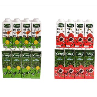 [SALE] Trà Hoa Quả Cozy (Tắc Mật Ong, Đào Xả, Vải) Lốc 4 Hộp
